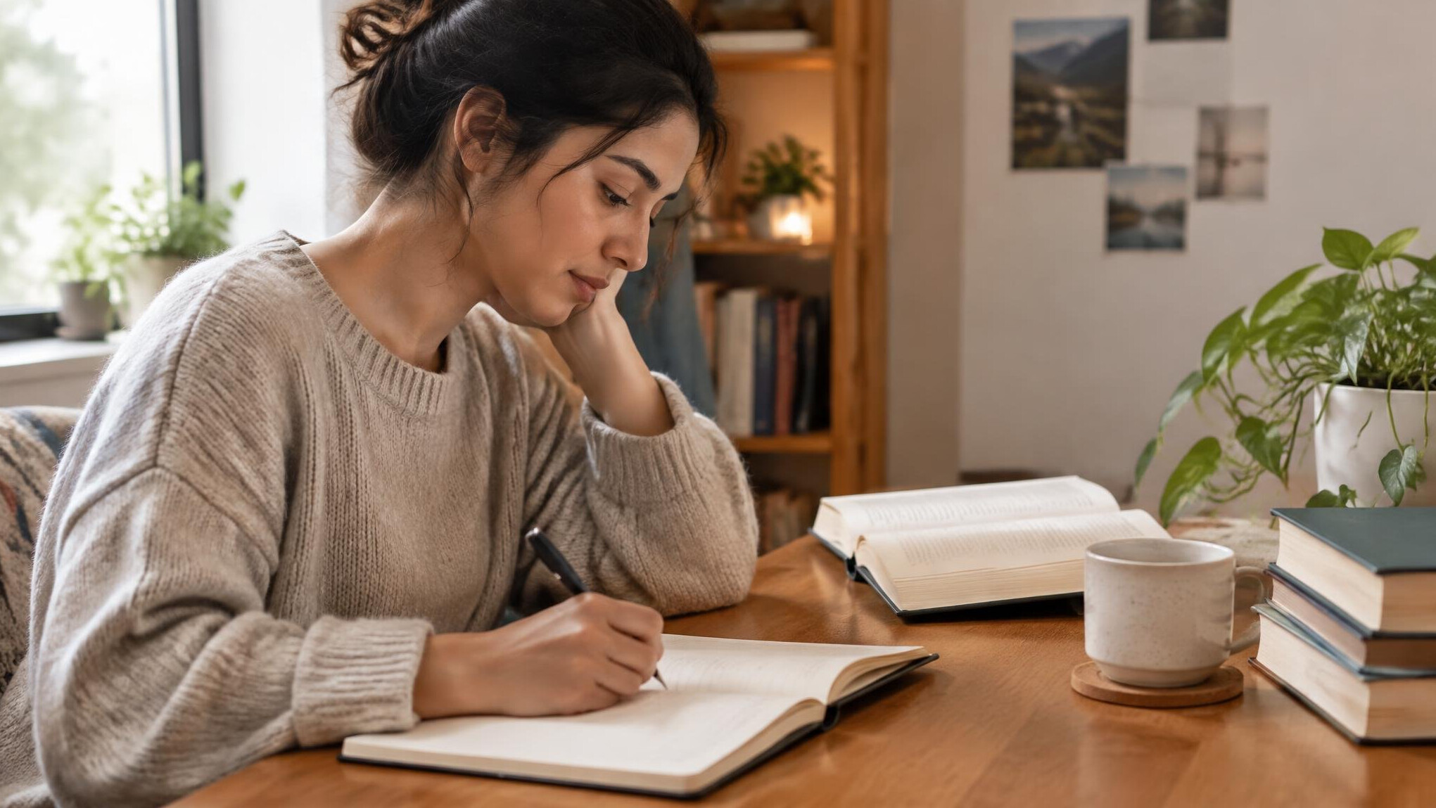 person writing notes